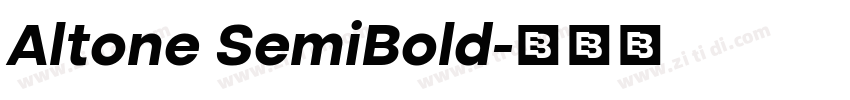 Altone SemiBold字体转换
